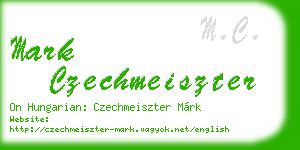 mark czechmeiszter business card