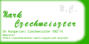 mark czechmeiszter business card